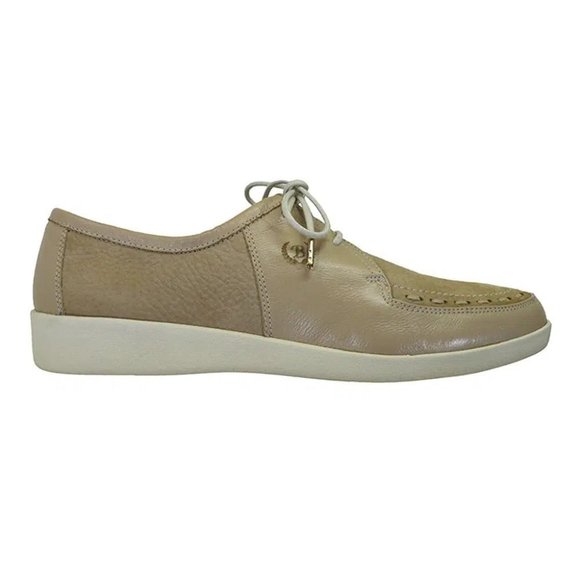 Johnny Famous Bally Style Delancey Men's Cream Leather Low Tops - Picture 1 of 3